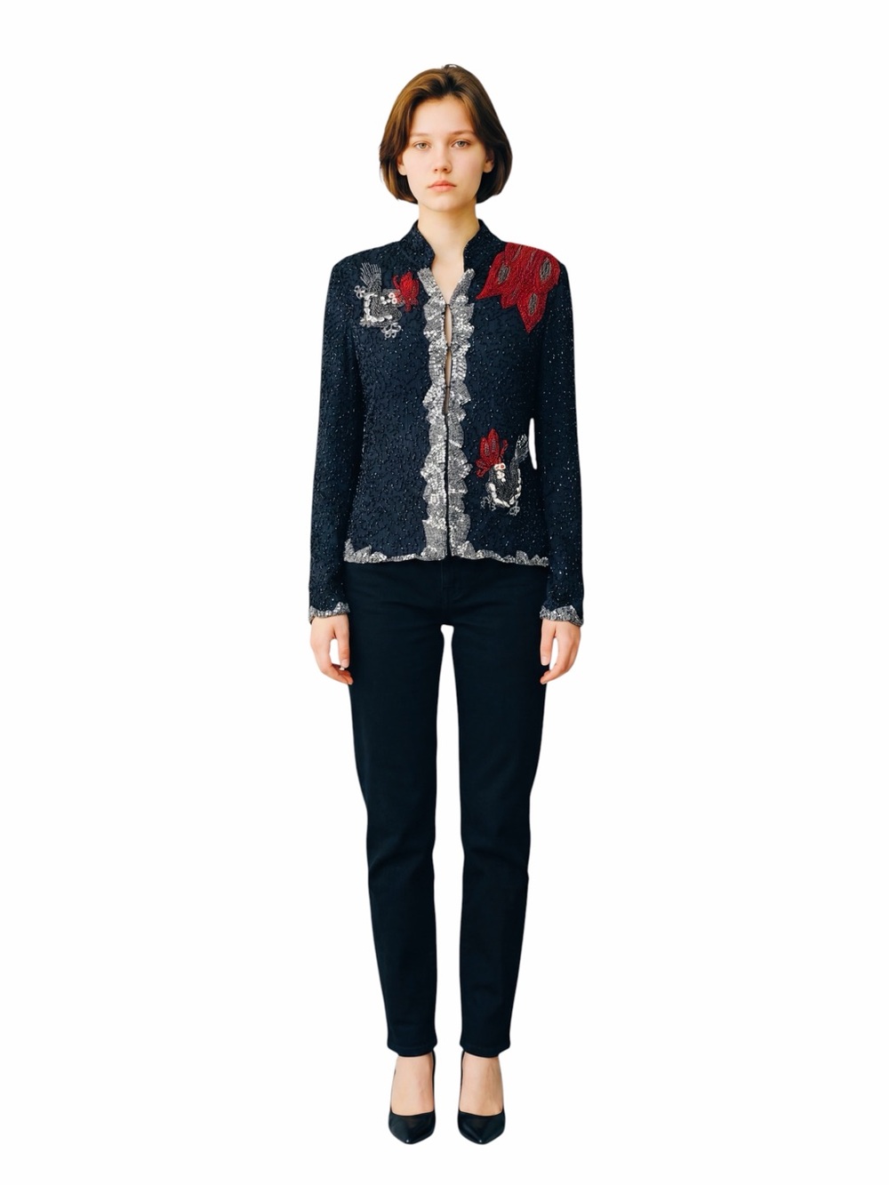 APRIL MAY RARE VINTAGE SEQUINED JACKET.